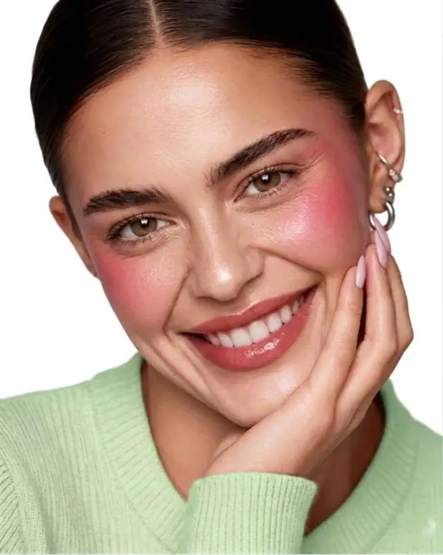AI-generated lifestyle product photography for Pixi beauty — skincare scene rendered by Pixelense