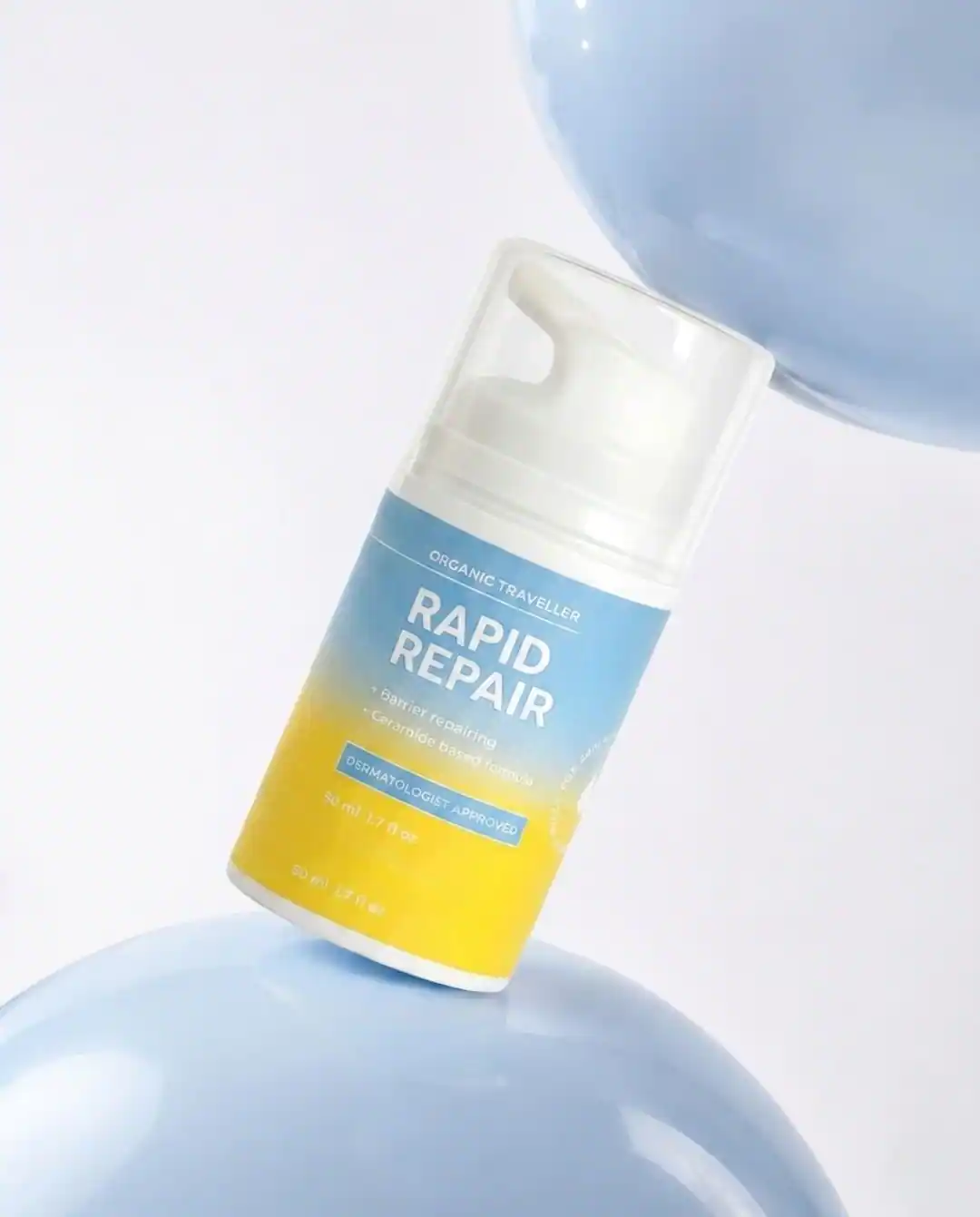 Rapid Repair beauty product water campaign concept by Pixelense