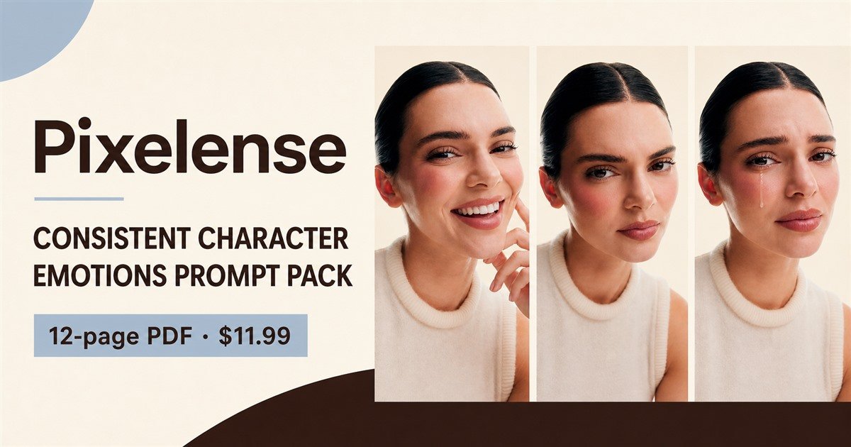 Consistent Character Emotions Prompt Pack preview